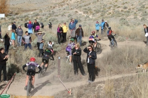 Cassie right with with leaders group coming in for her first lap in fourth and maintaining her spot for the rest of the Haymaker Classic