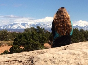 Campsite and post-ride view in Moab